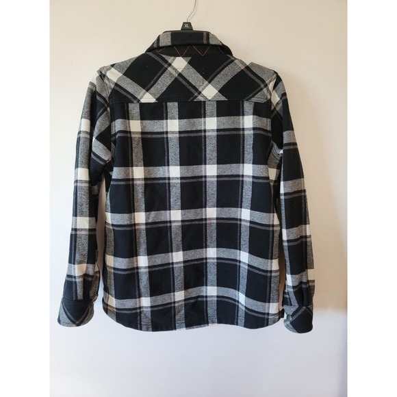 Orvis Black and Gray Flannel Fleeced Lined Shacket Small - Picture 2 of 7